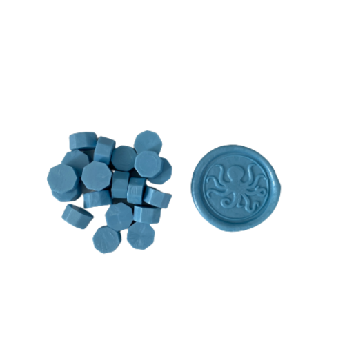 Light Blue Wax Seal Beads