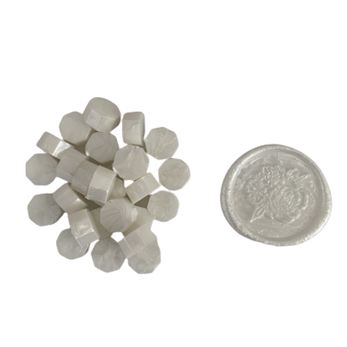 Pearl White Wax Seal Beads