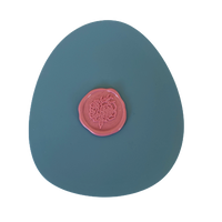 Smokey Blue Silicone Makers Mat with Wax Stamp