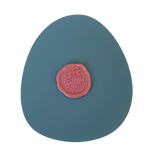 Smokey Blue Silicone Makers Mat with Wax Stamp