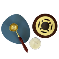 Smokey Blue Makers Mat Wax Seal Starter Set