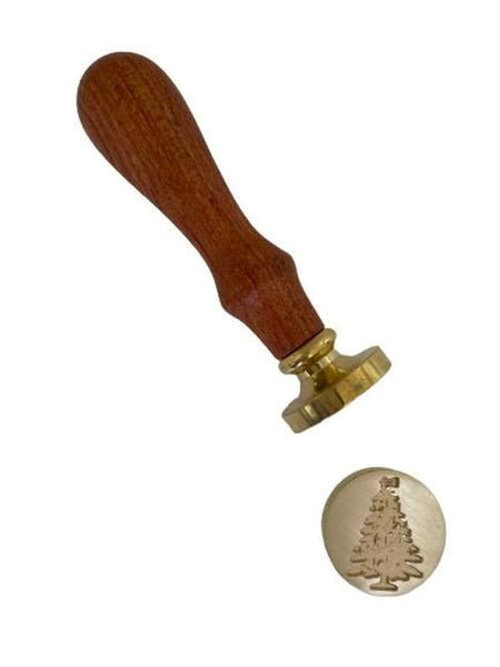 Christmas Tree with ornaments wax seal stamp - adorn your christmas cards with this stylish wax seal stamp